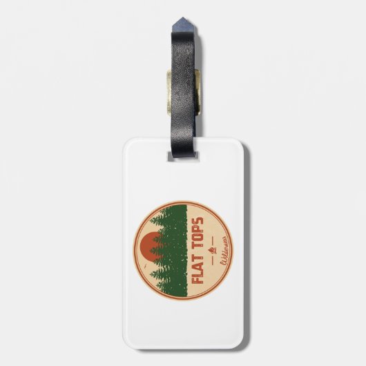 Flat Tops Wilderness Colorado Gepäckanhänger (Rückseite vertikal)