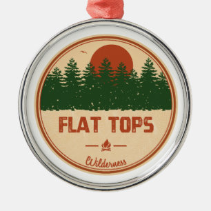 Flat Tops Wilderness Colorado Ornament Aus Metall