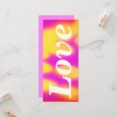 Flat Valentines day card. Karte (Vorderseite/Rückseite Beispiel)