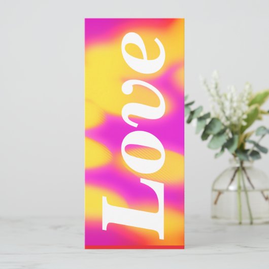 Flat Valentines day card. Karte (Stehend Vorderseite)