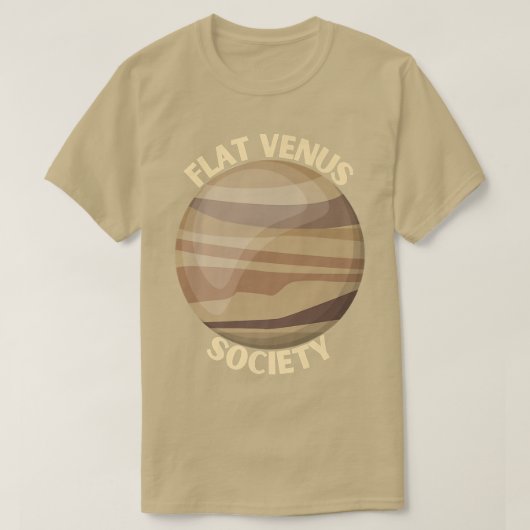 Flat Venus society Venus space eploration Gift T-Shirt (Design vorne)