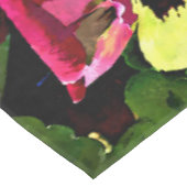 Flat von Stiefmütterchen gemischte Farben Tischdecke (Schrägansicht)