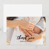 Flat Wedding Danke Cards (Vorne/Hinten)