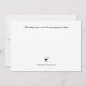 Flat Wedding Dankeschön Karte | Benutzerdefiniert (Rückseite)