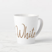 Flat White coffee liebt Espresso Milchtasse (Rechte Ecke)