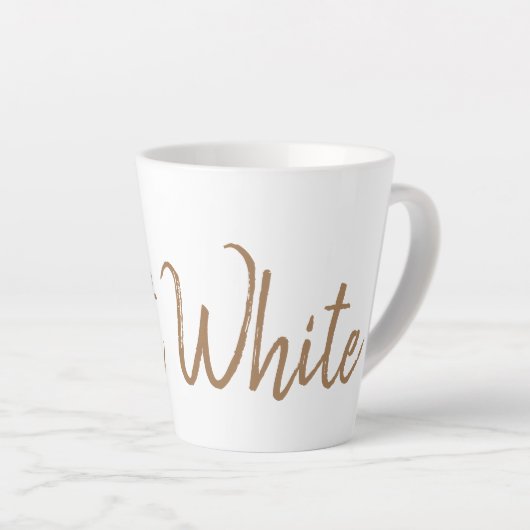 Flat White coffee liebt Espresso Milchtasse (Rechte Ecke)