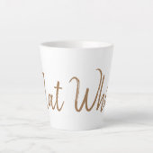 Flat White coffee liebt Espresso Milchtasse (Vorderseite)