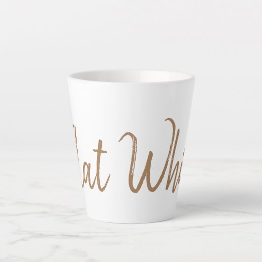 Flat White coffee liebt Espresso Milchtasse (Vorderseite)