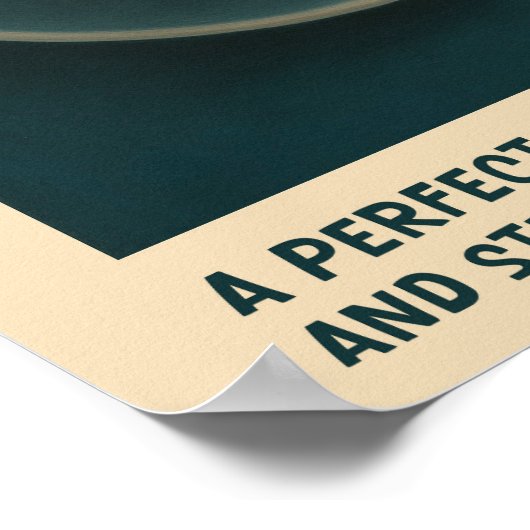 Flat White Coffee Poster Retro Latte Art Print (Ecke)