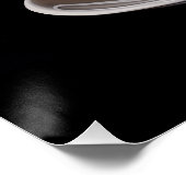 Flat White Kaffee Kunst Poster (Ecke)