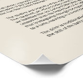Flat White Kaffee Poster (Ecke)