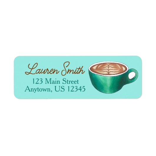 Flat White Latte Cappuccino Coffee Shop Café (Vorne)