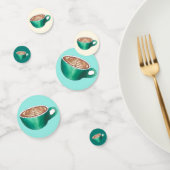 Flat White Latte Cappuccino Coffee Shop Café Konfetti (Gruppe)