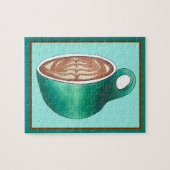 Flat White Latte Cappuccino Coffee Shop Café Puzzle (Horizontal)