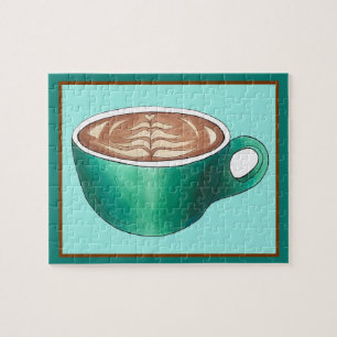 Flat White Latte Cappuccino Coffee Shop Café Puzzle