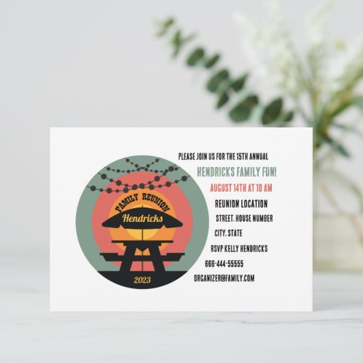 Flat-Wiedersehen-Save the Date-Karte Save The Date (Stehend Vorderseite)