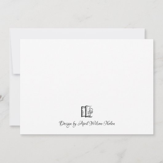 Flat Wolf Dankeschön Karte (Rückseite)