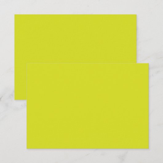 Flat Yellow Background – Back-to-School Texture Dankeskarte (Vorne/Hinten)
