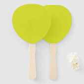 Flat Yellow Background – Back-to-School Texture Fächer (Vorne und Hinten)