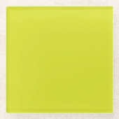 Flat Yellow Background – Back-to-School Texture Glasuntersetzer (Vorderseite)