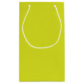 Flat Yellow Background – Back-to-School Texture Kleine Geschenktüte (Rückseite)