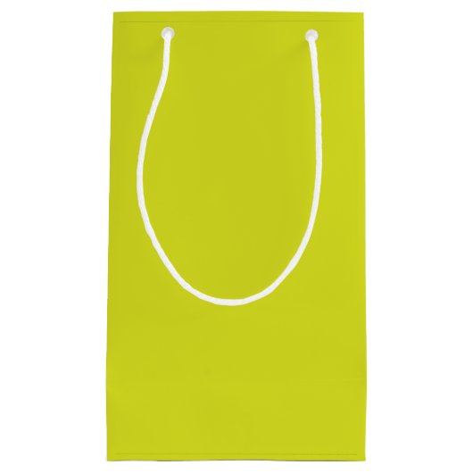 Flat Yellow Background – Back-to-School Texture Kleine Geschenktüte (Vorderseite)