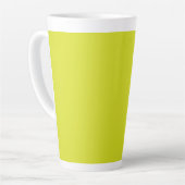 Flat Yellow Background – Back-to-School Texture Milchtasse (Linke Ecke)