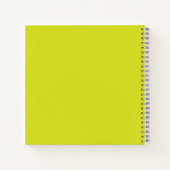 Flat Yellow Background – Back-to-School Texture Notizblock (Rückseite)