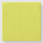 Flat Yellow Background – Back-to-School Texture Steinuntersetzer (Vorderseite)