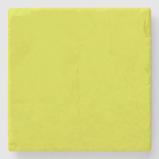 Flat Yellow Background – Back-to-School Texture Steinuntersetzer (Vorderseite)