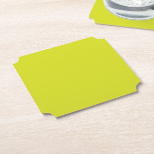 Flat Yellow Background – Back-to-School Texture Untersetzer (angewinkelt)