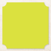 Flat Yellow Background – Back-to-School Texture Untersetzer (Vorderseite)