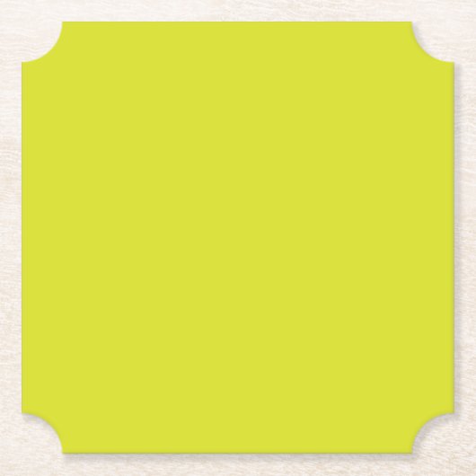 Flat Yellow Background – Back-to-School Texture Untersetzer (Vorderseite)