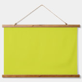 Flat Yellow Background – Back-to-School Texture Wandteppich Mit Holzrahmen (Vorne)
