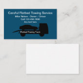 Flatbed Tocker und Wrecker Service Visitenkarte (Vorne/Hinten)