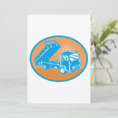 Flatbed Truck Einladung (Stehend Vorderseite)