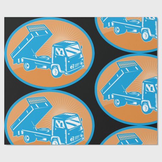 Flatbed Truck Geschenkpapier (Flach)