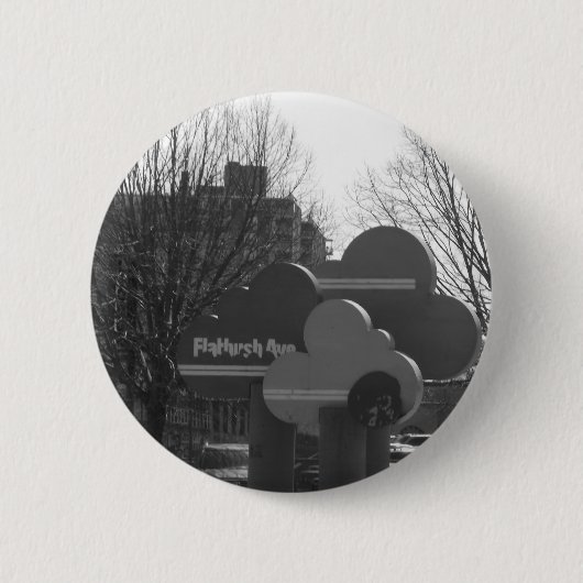 FLATBUSH ALLEE-KNOPF BUTTON (Vorderseite)