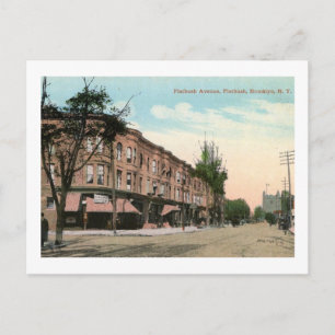 Flatbush Ave., Brooklyn, New York Vintage auf Deut Postkarte
