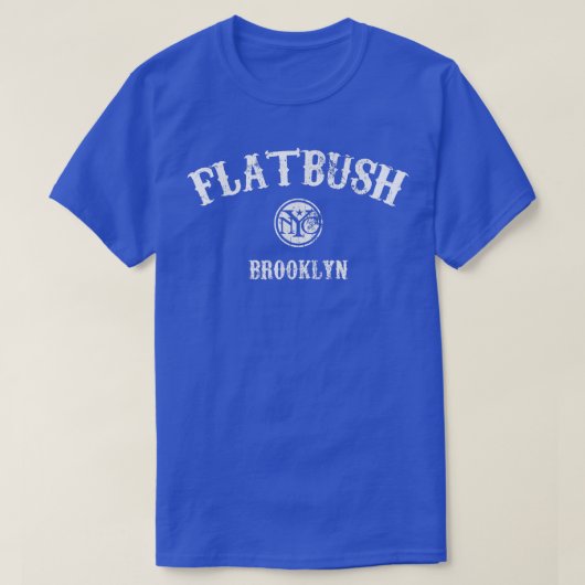 Flatbush Brooklyn im Vintage-Stil T-Shirt (Design vorne)