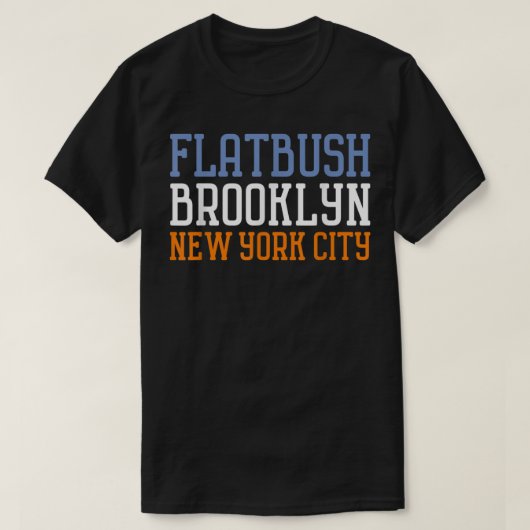 Flatbush NYC Brooklyn T-Shirt (Design vorne)