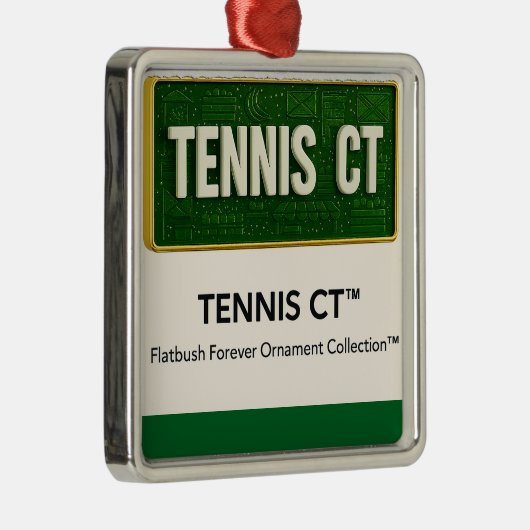 Flatbush street Christmas ornaments Ornament Aus Metall (Rechts)