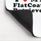 FlatCoated Retriever Mousepad (Ecke)