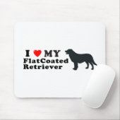 FlatCoated Retriever Mousepad (Mit Mouse)