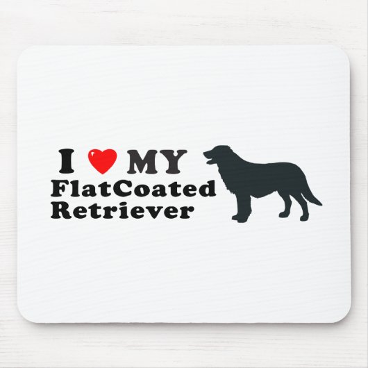FlatCoated Retriever Mousepad (Vorne)