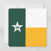 Flaterkarte "Bear Green & Gold Texas" (Vorderseite)