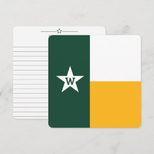 Flaterkarte "Bear Green & Gold Texas"
