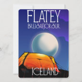Flatey, Breiðafjörður, Island, Reiseplakat (Rückseite)