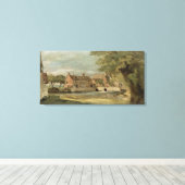 Flatford Mill (Öl auf Tafel) Leinwanddruck (Insitu (Holzboden))