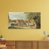 Flatford Mill (Öl auf Tafel) Leinwanddruck (Insitu (Wohnzimmer))